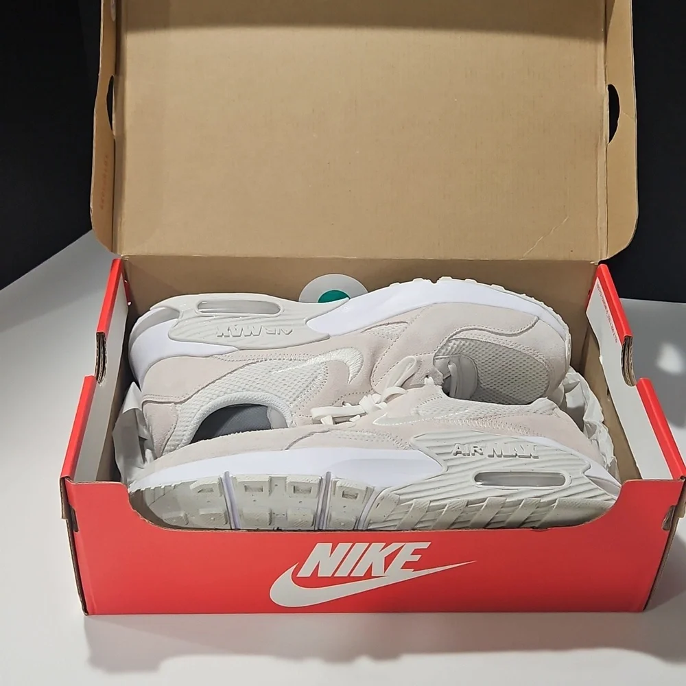 Nike Air Max Excee Cream and White Sneakers Platinium Sz 10 - Picture 8 of 9